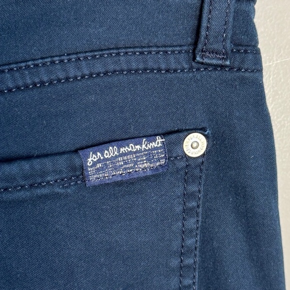 7 For All Mankind Women's Jegging Pants Dark Navy Preppy Stretchy Size 30 - Picture 6 of 13